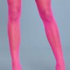 Stromper Bewicked | Bewicked, Neon Pink Thigh High Netstromper