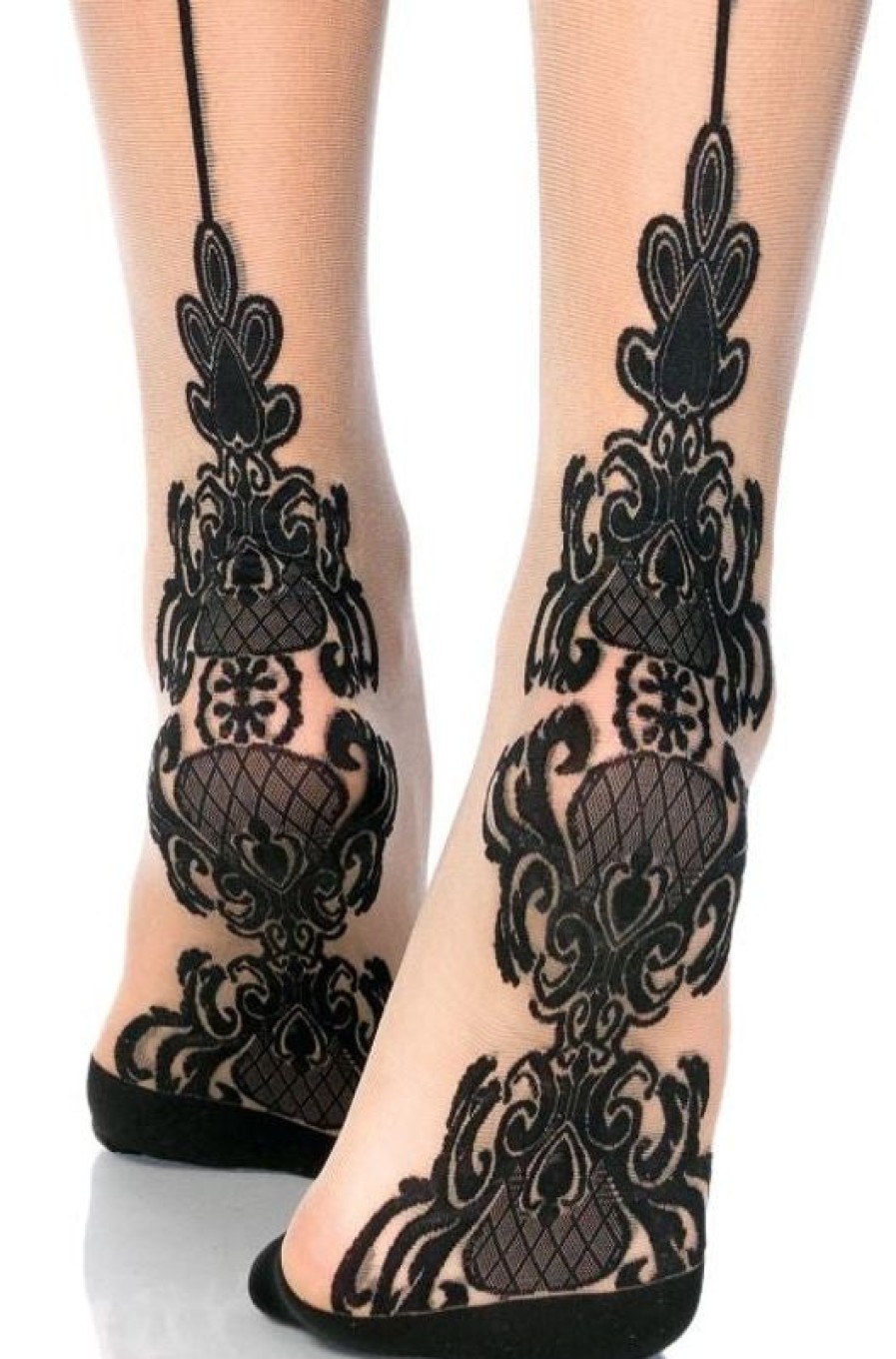 Stromper Leg Avenue | Leg Avenue, Sheer Baroque Cuban Nylonstromper